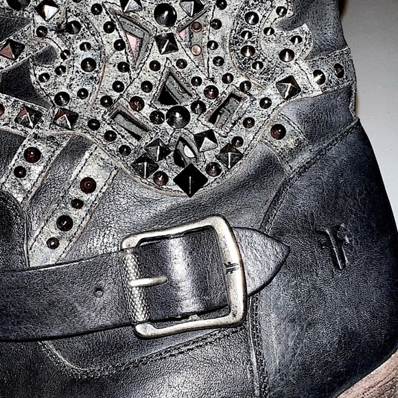 Frye Ilana Deco Studded Boots in Black - Picture 11 of 15